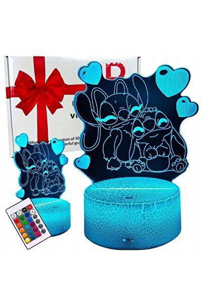 Other Lilo și Stitch STITCH Lumină de noapte 3D cu 16 LED-uri pentru copii + ...