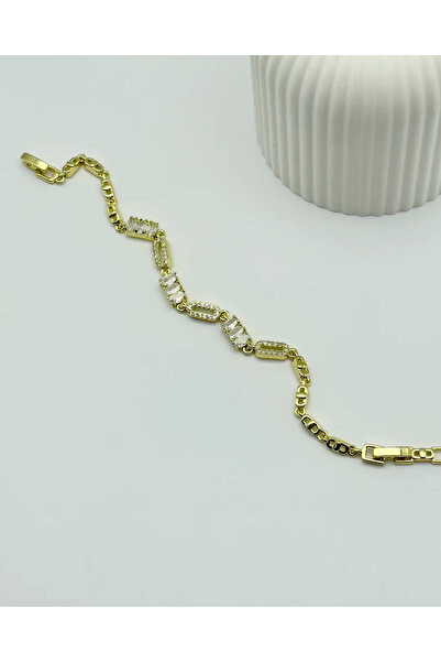 BİJU YILMAZ Xuping Ymz Gold Stone Bracelet - 25-Ymzb84
