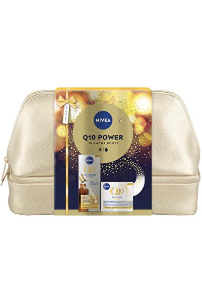 NIVEA Gift Set Q10 Power, Serum 30 ml, Anti-wrinkle Day Cream 50 ml, Bag