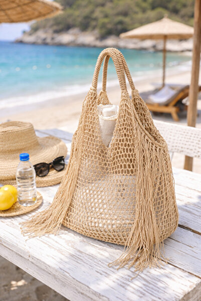 BAGS Straw Beach Bag