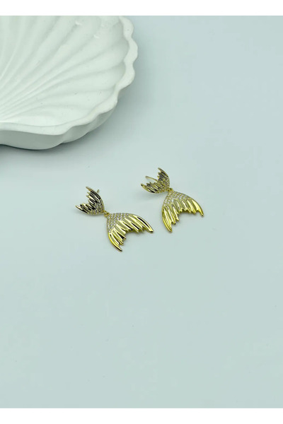 BİJU YILMAZ أقراط كويرول الذهبية VIP - 25-vip85