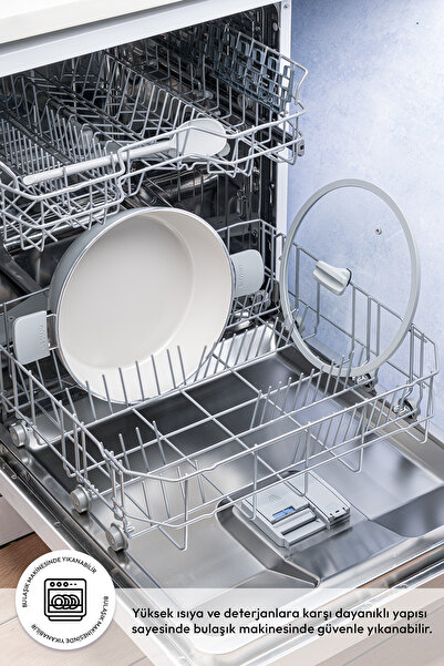 Emsan Swiss Cyrstal RS Karnıyarık Tenceresi Gri 26 cm