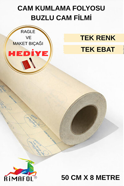 RİMAFOL Folie de sticlă sablată, folie de sticlă mată pentru birou, casă, buc...