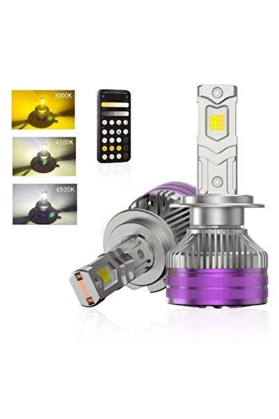 INELAG Set de 2 becuri LED H7 INELAG, 160W, reglabile galben-alb