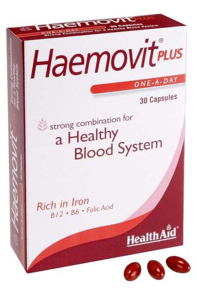 Healthaid كبسولات هيلث إيد هيموفيت بلس 30 كبسولة