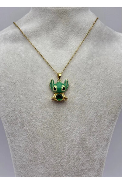 BİJU YILMAZ قلادة لابو الذهبية الفولاذية - 25-ctr328