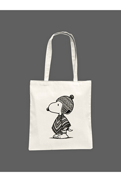 Hayali Şeyler Snoopy Printed Cloth Bag