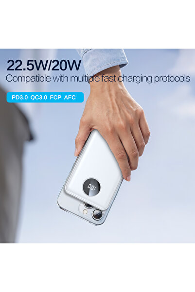 Pisen 22.5W 10500mAh Power Bank 2*USB-A+1*Type-C30W Fast Charging Output and ...