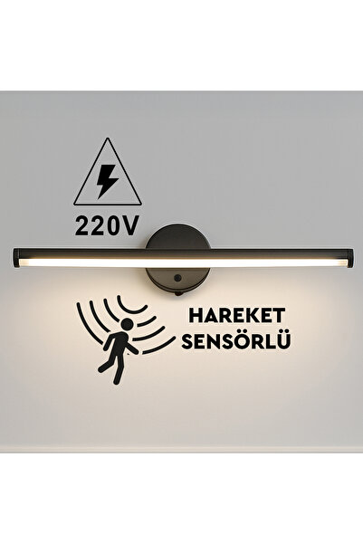 Nobbystar Removable White Adhesive Sensor Electric Led Sconce 38cm - 220V