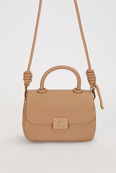 Levidor Khaki Knot Detail Strap Shoulder Bag