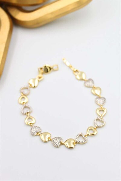 MENESSA سوار كارت شوبينج في آي بي على شكل قلب - ذهبي