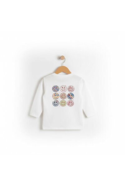 Mir KidsClup تي شيرت بأكمام طويلة من قماش الإنترلوك للجنسين