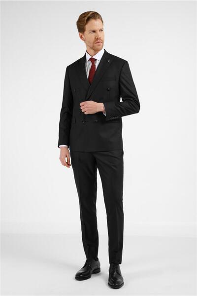 İmza Black Swallow Collar 6 Drop Slim Fit Suit 1001255172