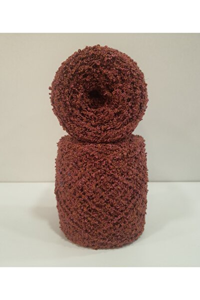 İPLİKOUTLET Gül Kurusu Renkli Tonlu Akrilik Buklet İp 530 Gram