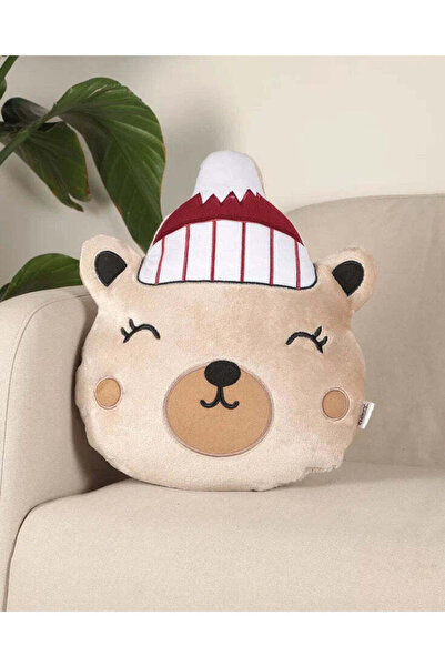 Chirpy Pernă decorativă cu ursuleț cu pălărie