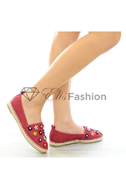 Elis Fashion Navy espadrilles with appliquéd flowers #4145