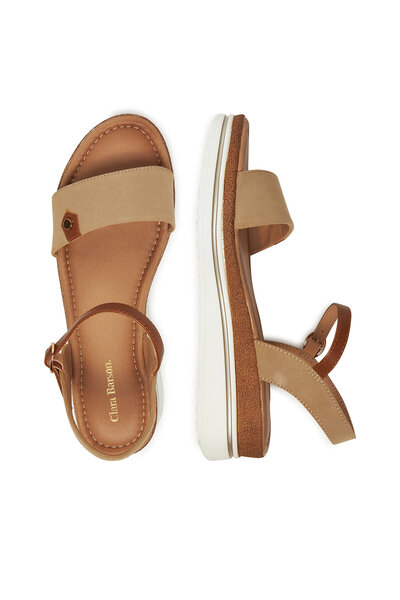 Clara Barson beige sandals for women WS2506-01