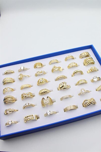 MENESSA مجموعة من 36 خاتم من Xuping - ذهبي