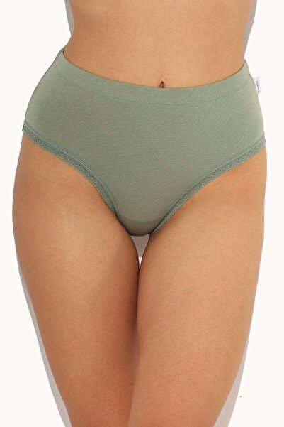 Piera Classic high-rise cotton tights Khaki CECILIA S1798