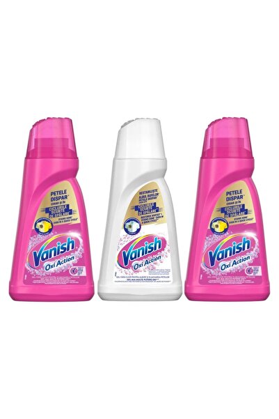 Vanish Oxi Action Roz 1000ml x2 + Oxi Action Alb 1000ml x1