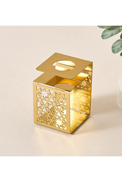 Lifestyle حامل شموع صغير منقوش عليه نجمة - 7 × 30 × 6 سم