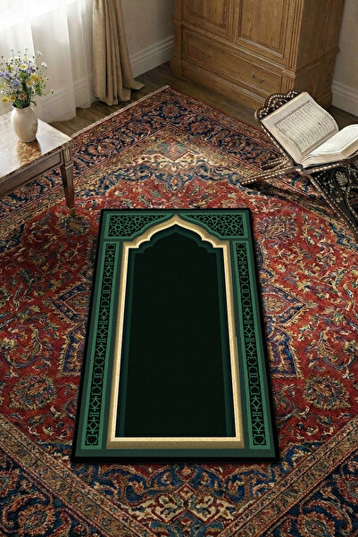 THEMODERNHANE Non-Slip Base Thai Feather Soft Prayer Mat 75X120 cm Stain-Resi...