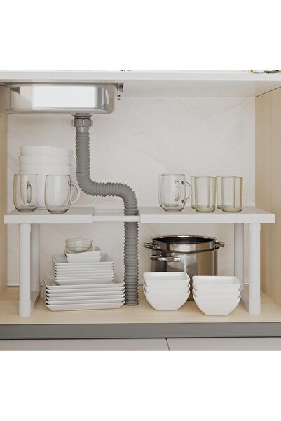 ARVALE Ayarlanabilir Genişletebilir Modüler Tek Katlı Dolap İçi Düzenleyici R...
