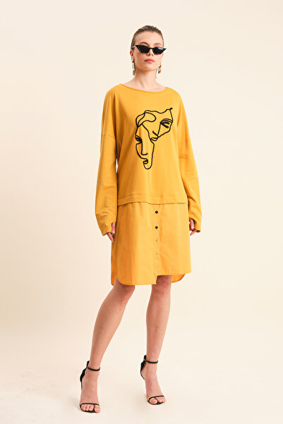 VERDA Tunica imprimată cu față