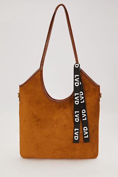 Levidor Brown Lvd Shoulder Bag with Rope Strap