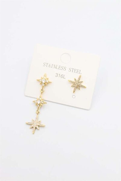 MENESSA North Star Earrings - Gold