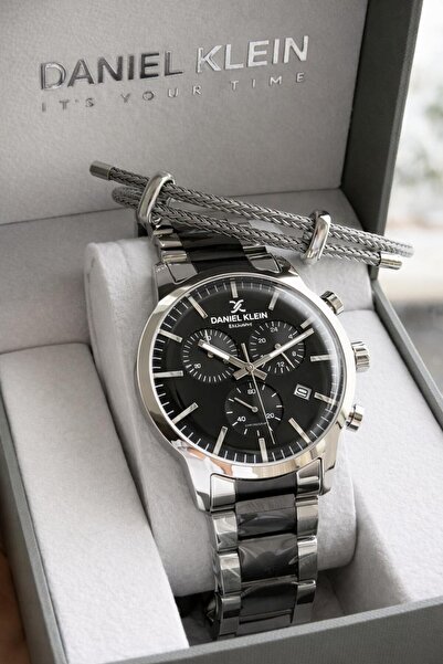 Daniel Klein Italian Design Steel Cord Men's Wristwatch with Bracelet Gift an...