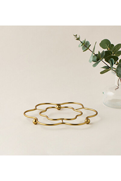 Lifestyle حامل ثلاثي القوائم معدني على شكل زهرة من إيلانزا