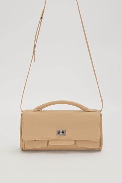 Levidor Mink Horizontal Form Shoulder Bag