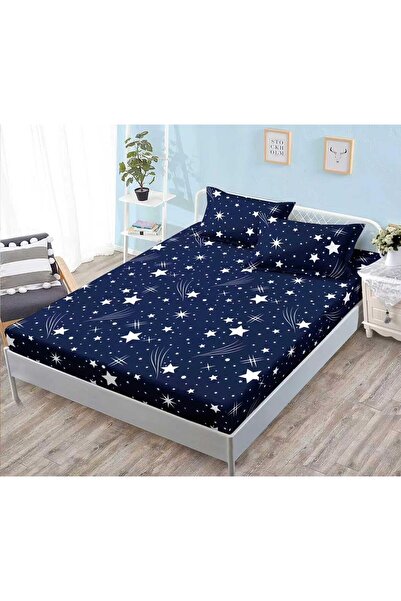 Casa de Vis Fitted sheet with elastic + 2 pillowcases, 160/200, Online, JE-05