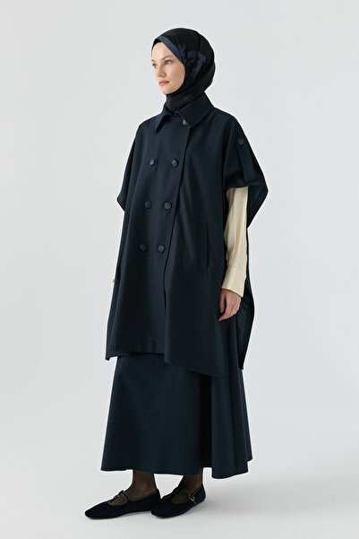 Tuğba Kruvaze Panço - Lacivert