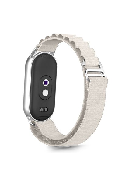 Tech-Protect Nylon Pro Strap for Xiaomi Mi Band 8/9/10 NFC - Starlight White