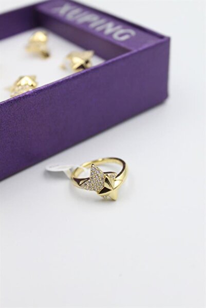 MENESSA Box of 6 Xuping Rings - Gold