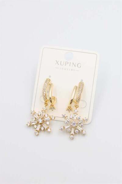 MENESSA Snowflake earrings - gold