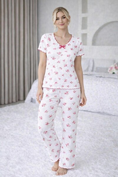 Rosa Lui Fundă simplă din bumbac cu detaliu frunze