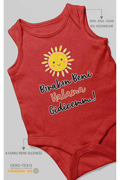 MorivoKids Let Me Go Halama Gidicemm Printed Baby Bodysuit – Snap Fastener Bo...