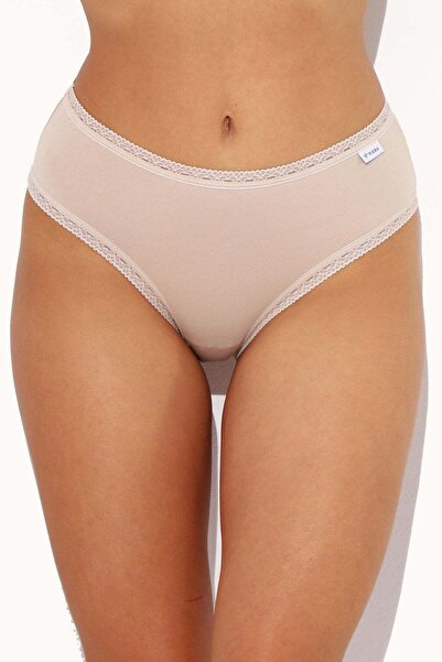 Piera Nude CECILIA S1795 high-waisted cotton Brazilian panty