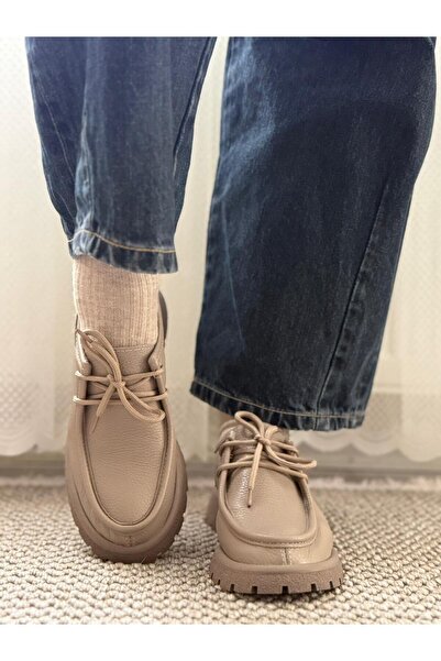 ESSO LA MİA KADIN HAKKİ DERİ LOAFER AYAKKABI