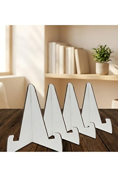 İHRA Set of 4 Decorative Wooden Stands - 20cm Book, Plate, Frame, and Plaque ...