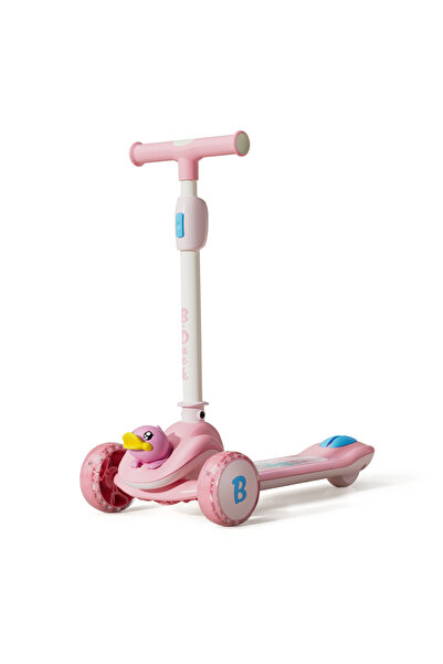 B.Duck - 3 wheel kids scooter, Adjustable Handle Kick Scooter with LED PU Whe...