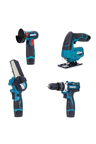 prohummer Dawreek BT0203 4lü Mini Set (Mini Testere+ Avuç Taşlama+ Akülü Vida...