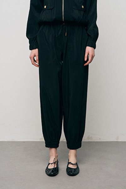 Orfeo Negro Women's Comfortable Elastic Waist Modern Cut Trousers