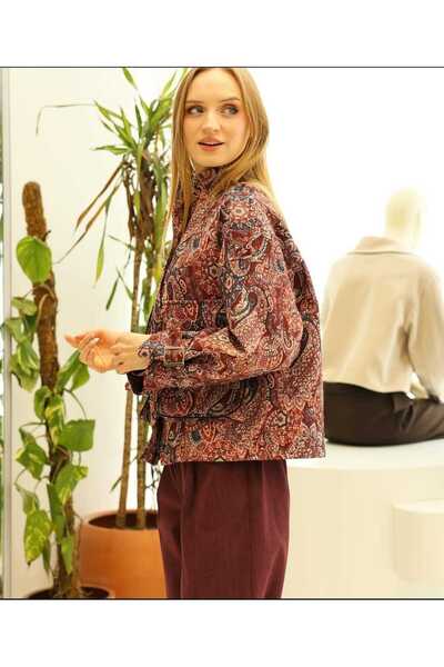 Minası Butik KISA JAKAR CEKET ÖNDEN CEPLİ