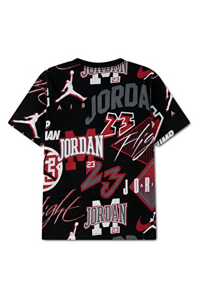 Nike Boy's Jdb Mj Dynasty Aop Black T-Shirt