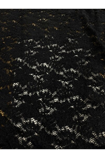 METERİAL Soft Textured Black Shawl Fabric for Dressmaking - 140 cm