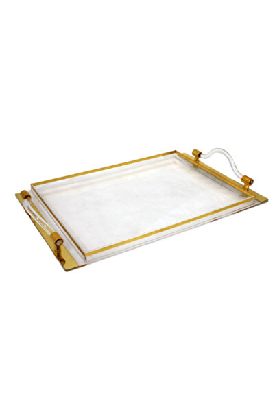 Alsaif Home Acrylic Serving Tray - 50 × 32 × 3 cm |